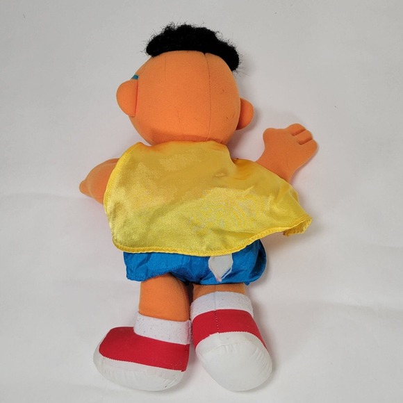 Sesame Street Super Muppet Ernie Doll Henson 1997 Tyco Preschool 12" Vintage - Picture 2 of 5